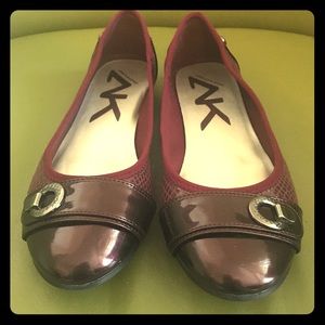 Anne Klein Purple Flats